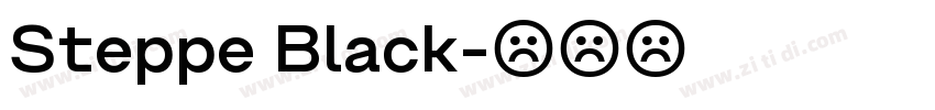 Steppe Black字体转换